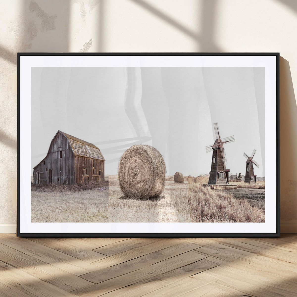 Farm Prints Set, Set of 3 Farmhouse Wall Art, Country House