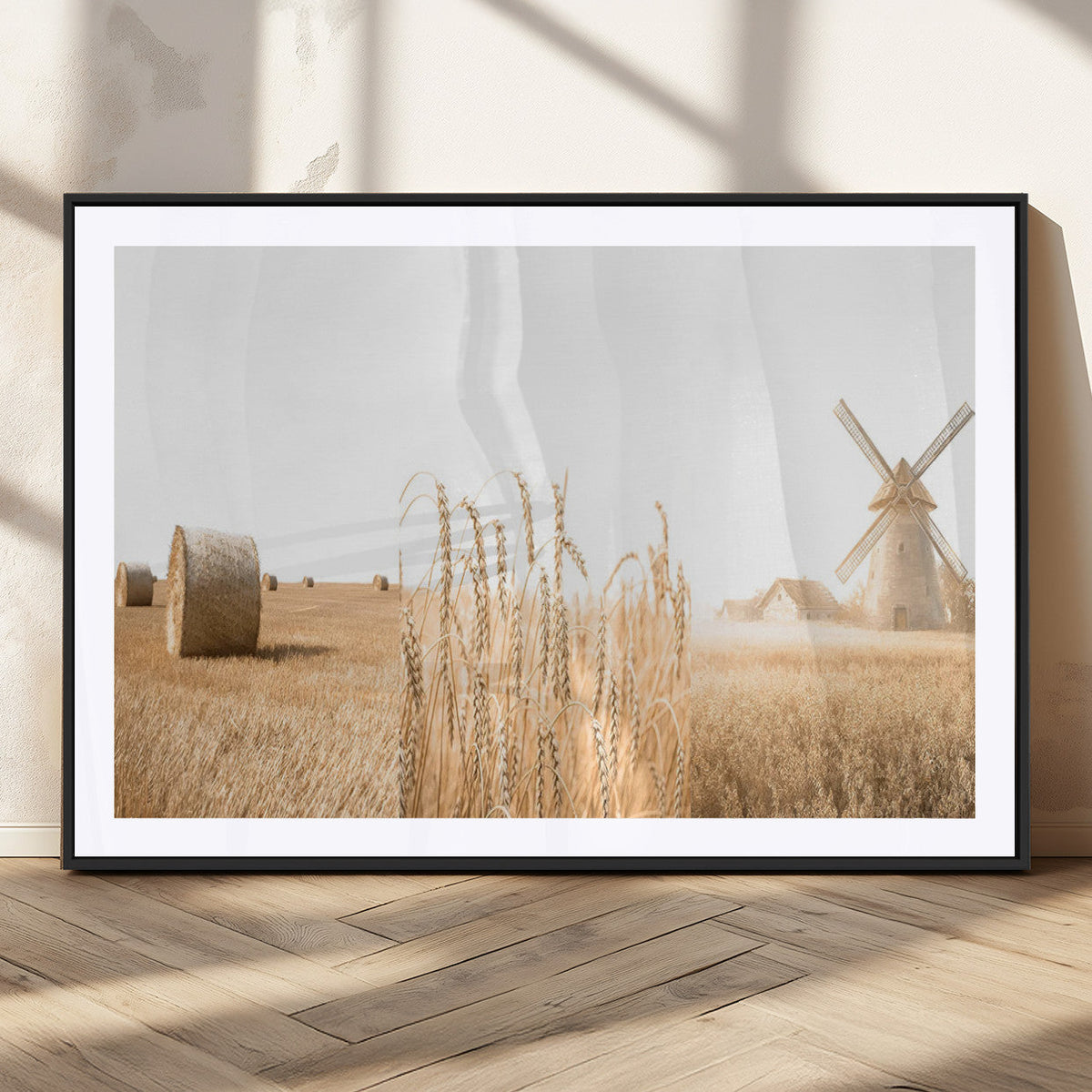 Vintage Farmhouse Triptych Wall Art – Giclée Canvas