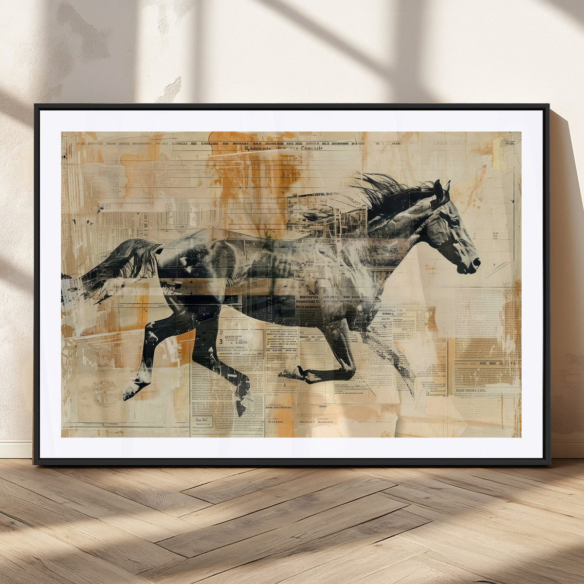Chines Style Running Horse Western Wall Art | Farmhouse Wall