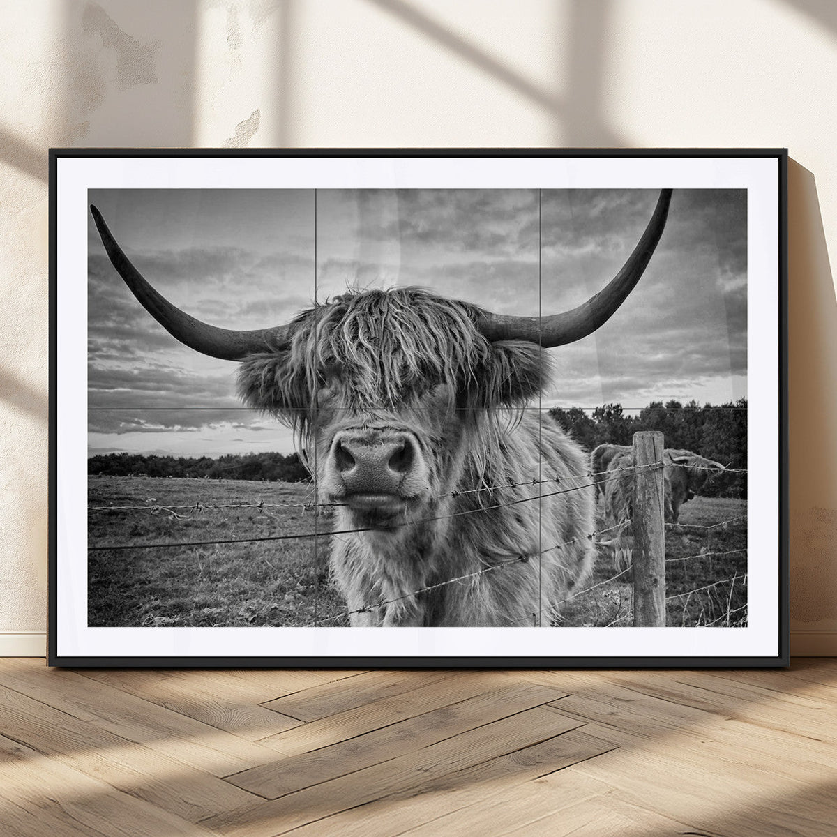 Scottish Highland Cow Wall Art Canvas Print | Ready to Hang