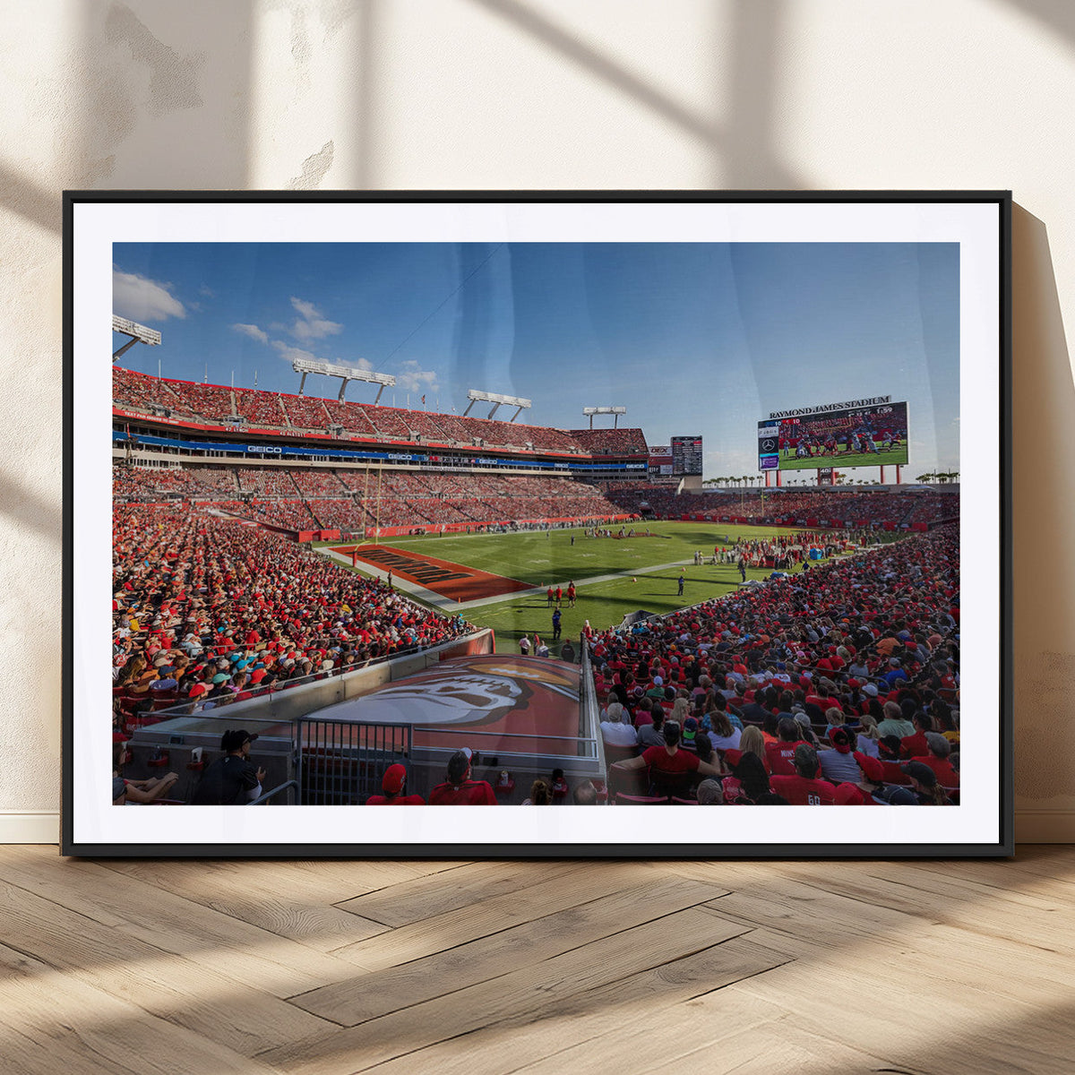 Florida Tampa Raymond James Stadium Wall Art Canvas Print -