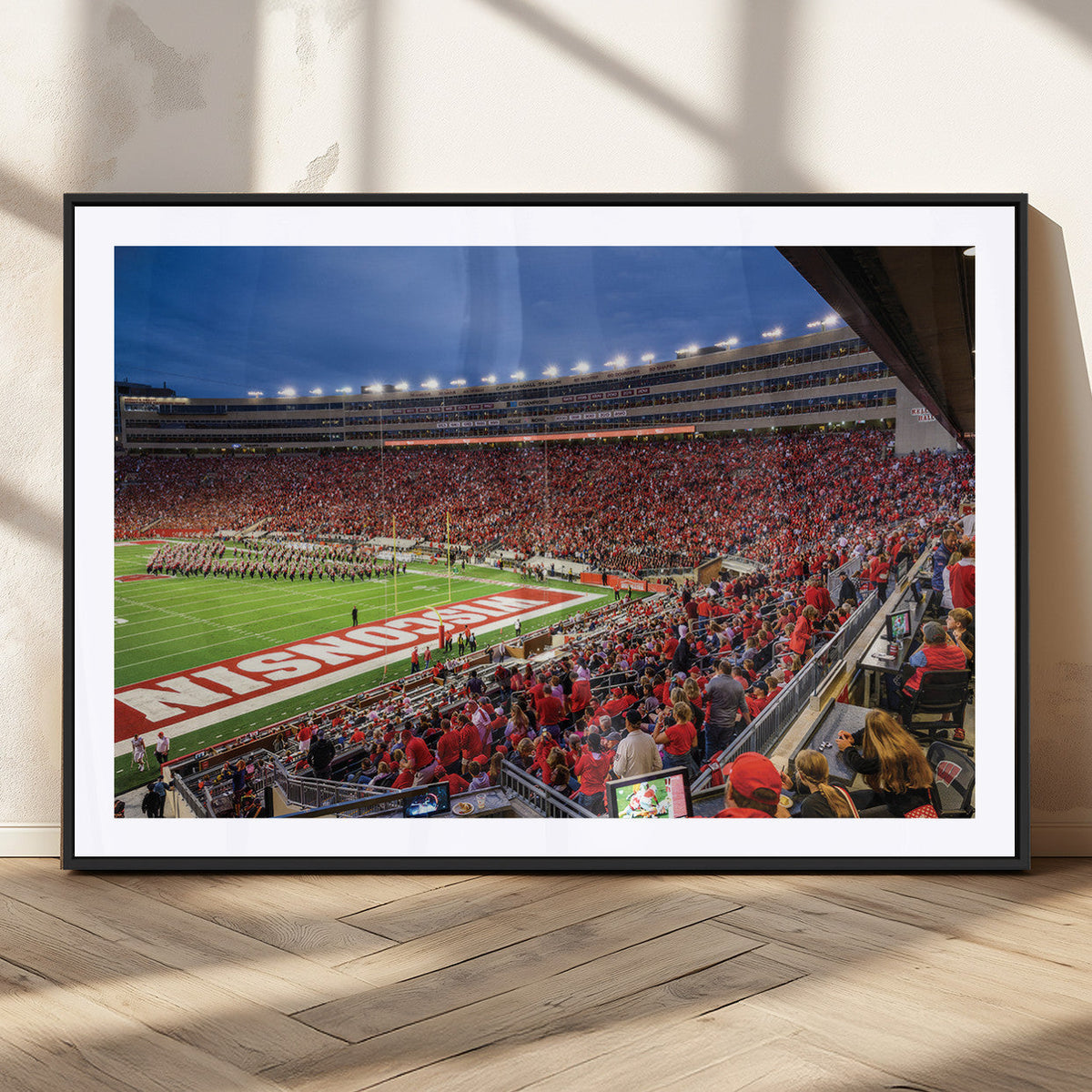Wisconsin Badgers Football Team Print - Madison Camp Randall