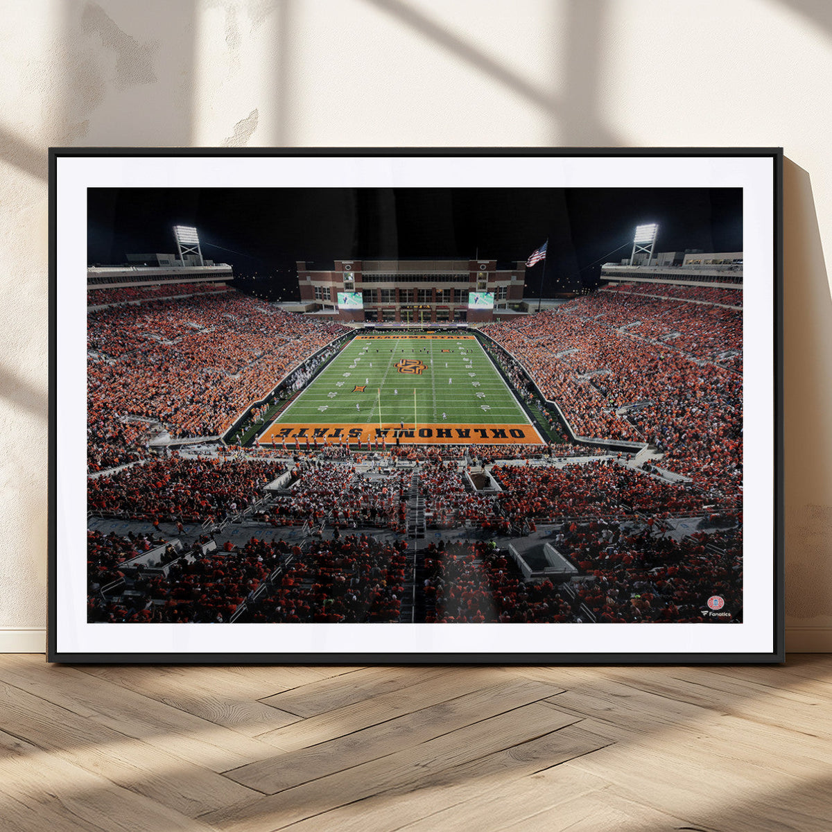 Oklahoma State Cowboys Canvas Print, Football Team Print -