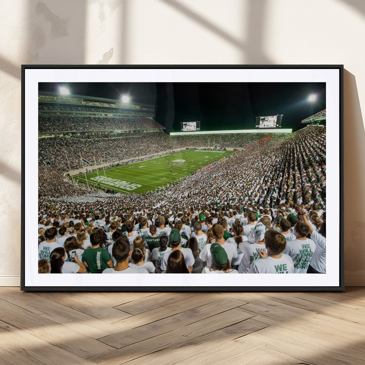Michigan State Spartans Football Canvas Print - East Lansing