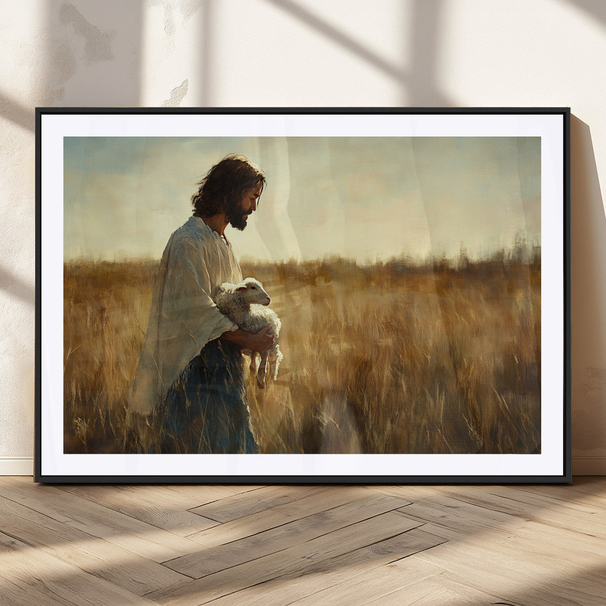 Jesus the Good Shepherd Wall Art Canvas Print -