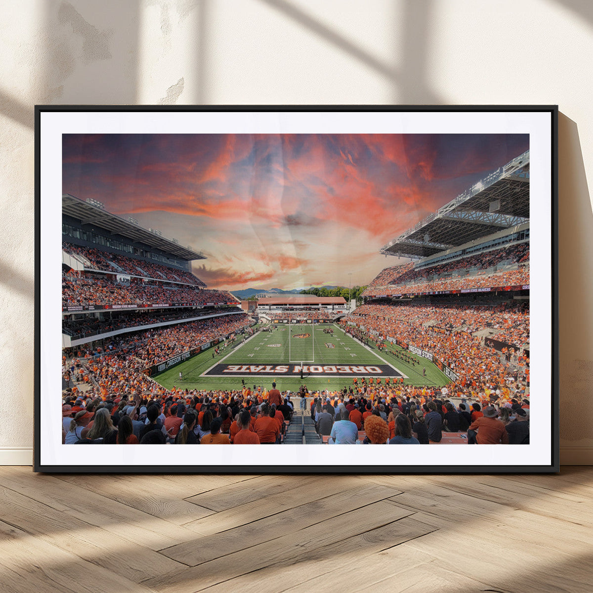 Oregon State Beavers Football Team Print - Corvallis Reser