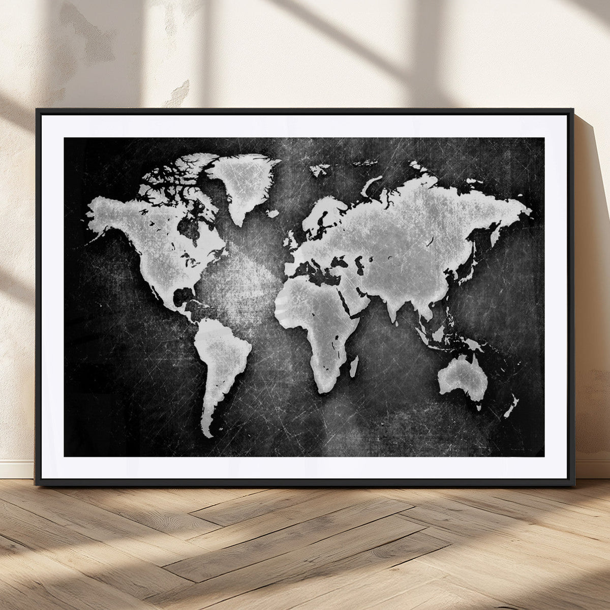 World Map Wall Art Canvas Print – Framed Wall Art for