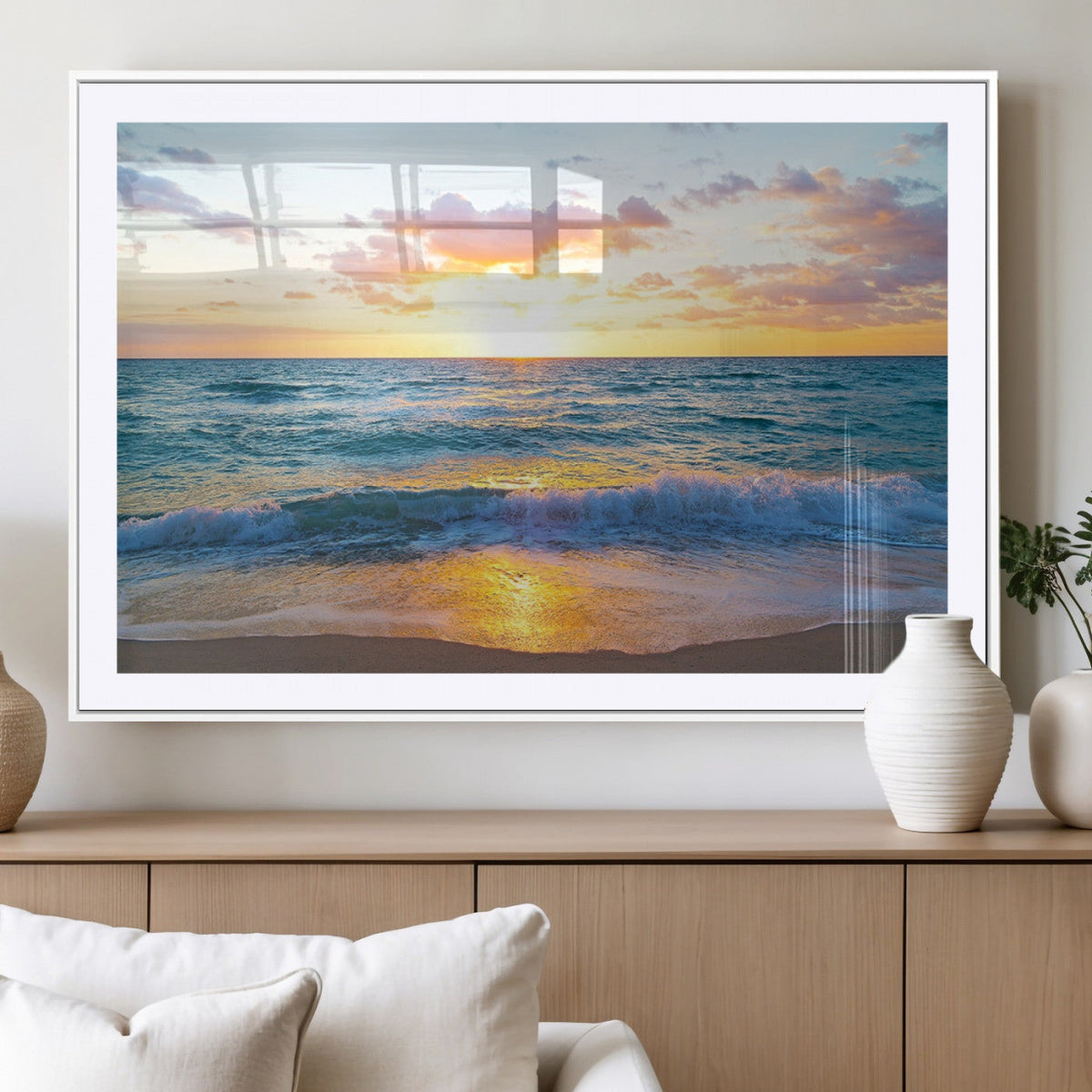 Coastal Wall Art - Vintage World Map Canvas Print with