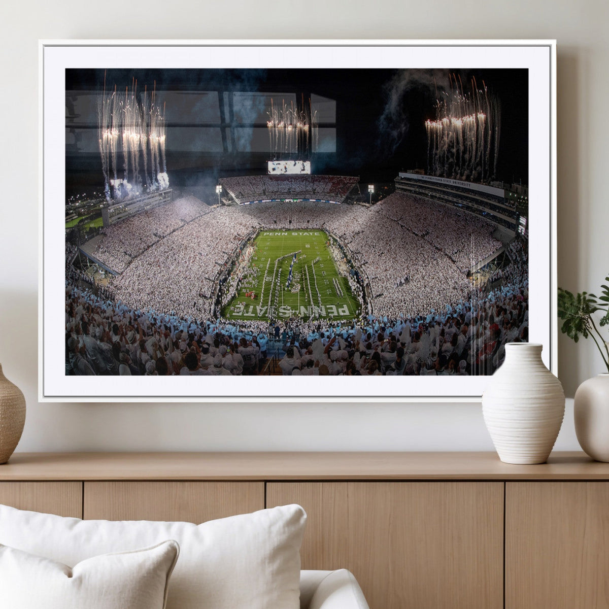 Penn Stadium Football Wall Art Canvas Print, Pennsylvania