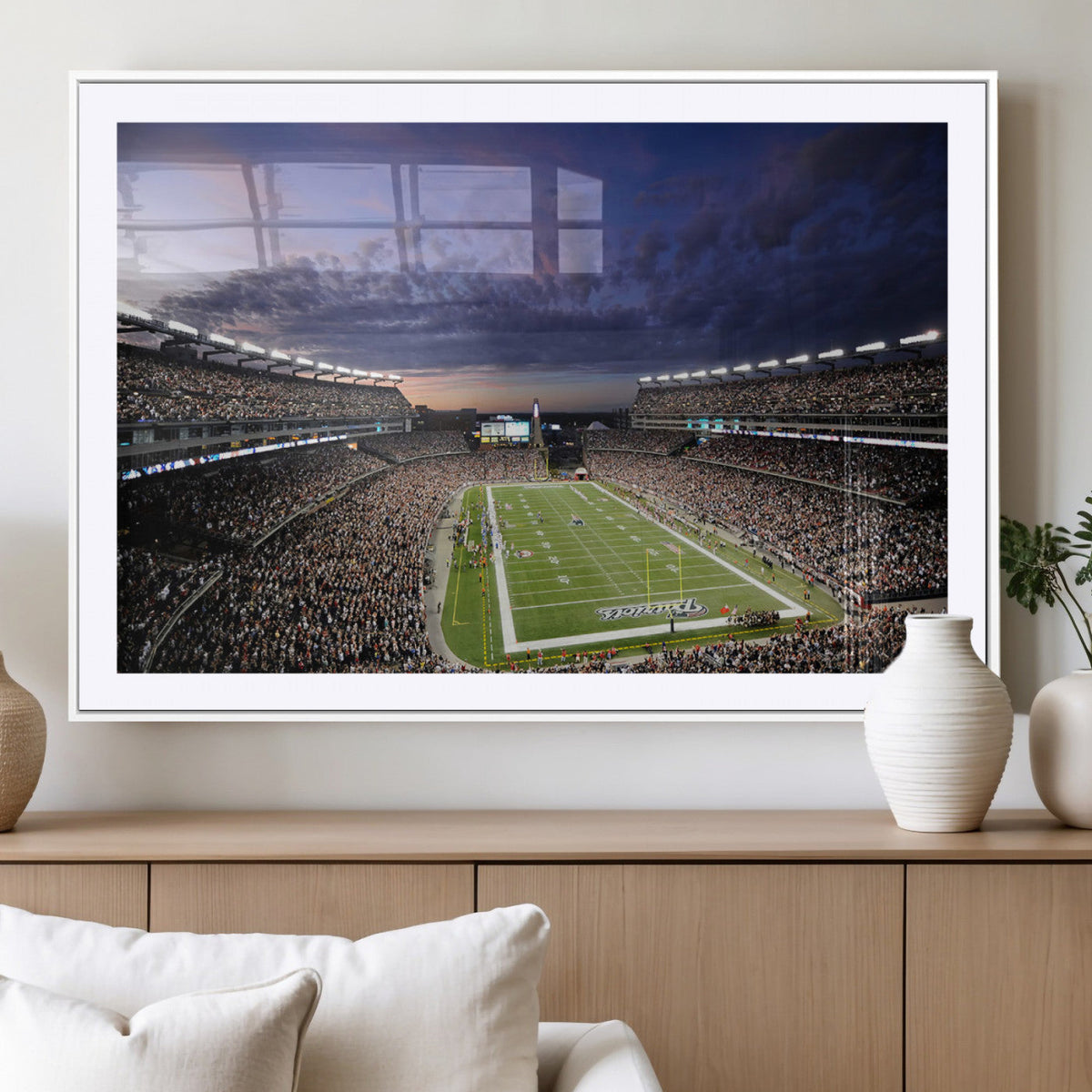 New England Patriots Football Team Print - Foxborough