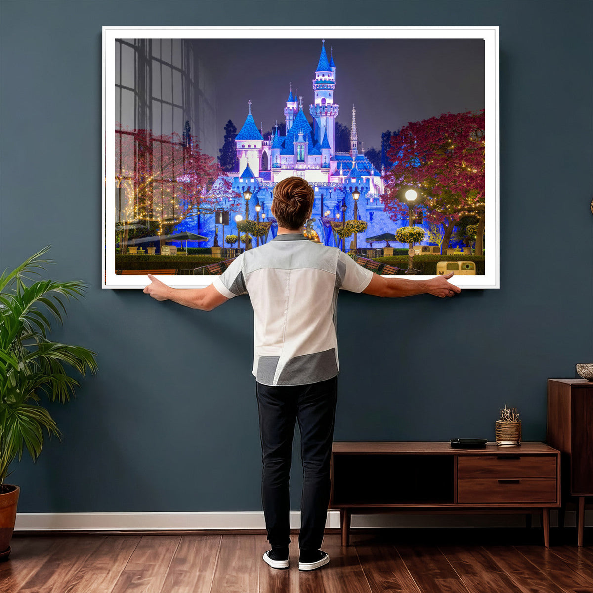 Disney Castle Wall Art Canvas Print – Magical Fairytale
