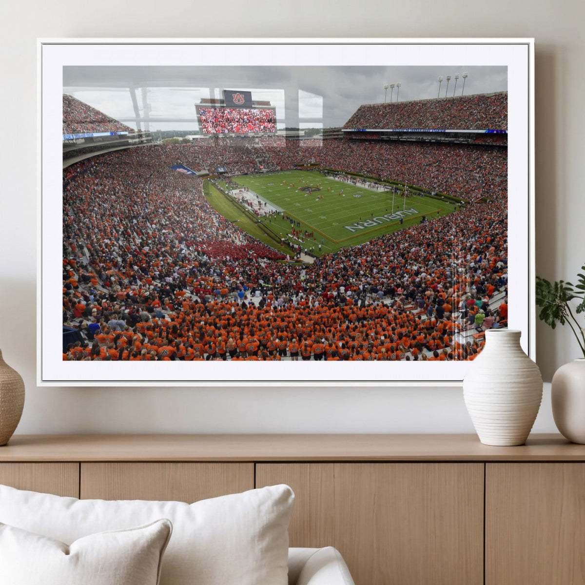 Jordan-Hare Stadium Wall Art Canvas Print, College Sports