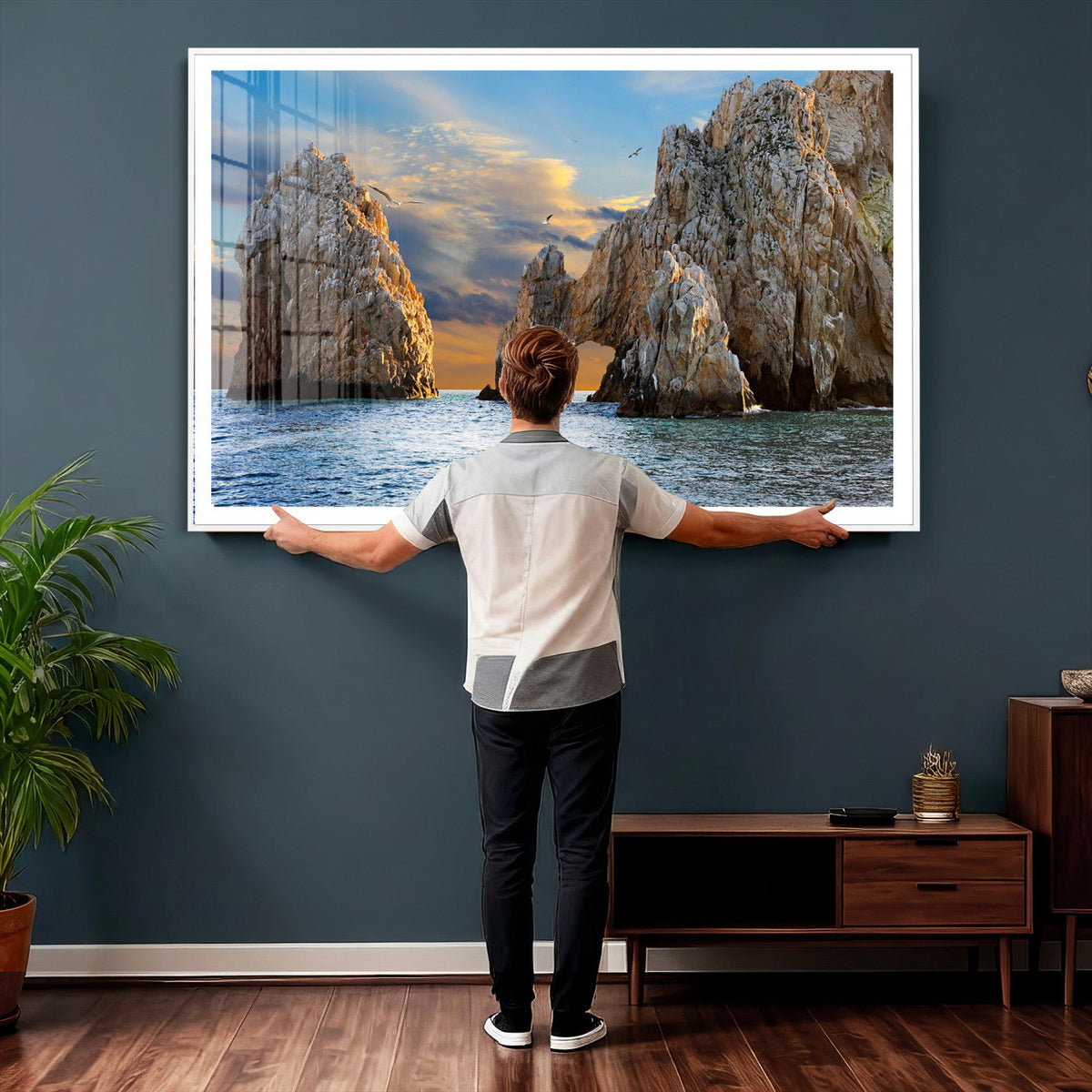The Arch Cabo San Lucas Ocean Arch Wall Art Canvas Print,