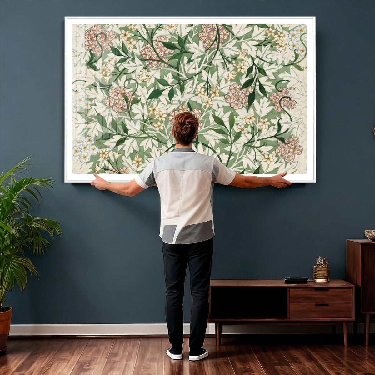 William Morris Jasmine 1872 Canvas Wall Art — Arts and