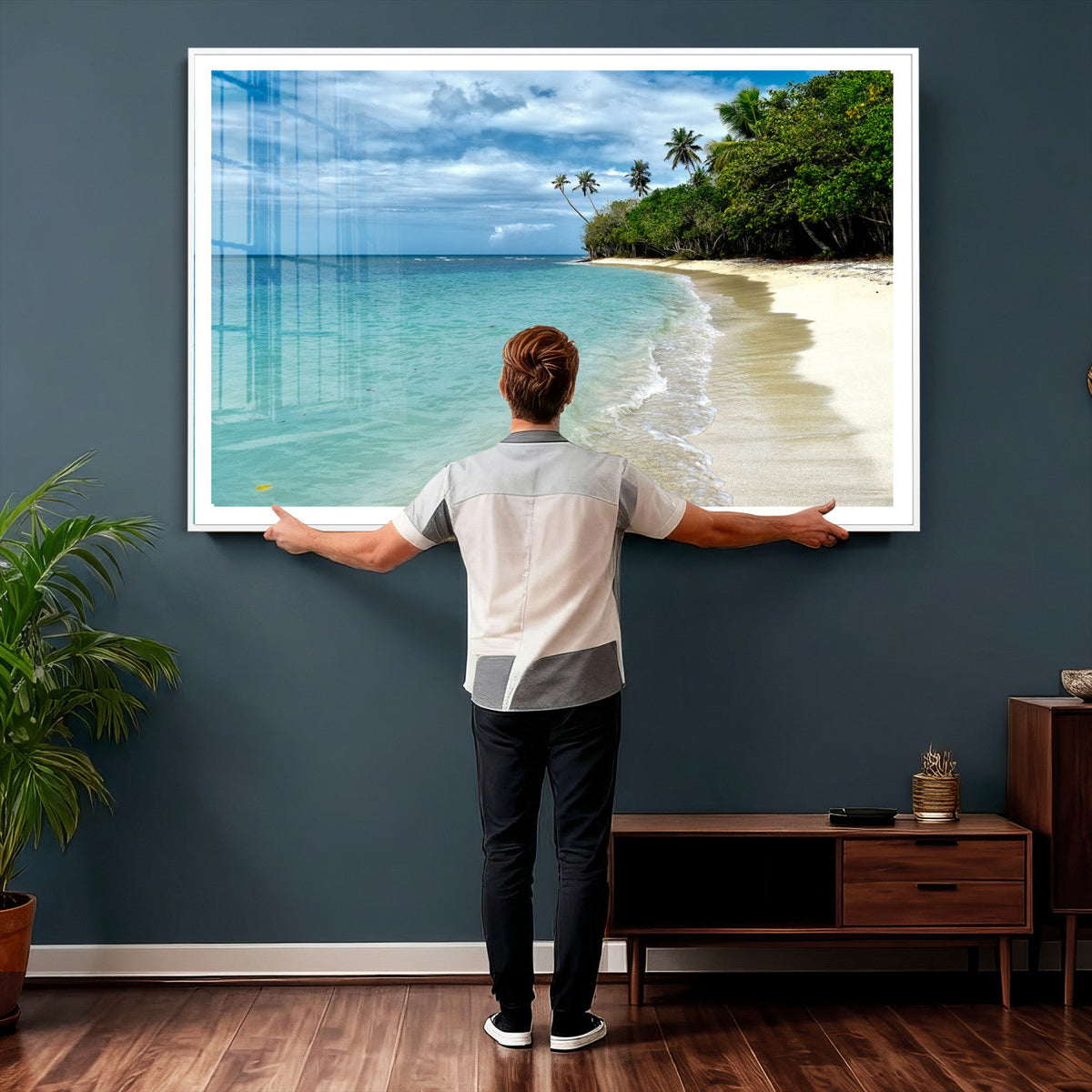 Puerto Rico Beach Paradise Wall Art – Tropical Coastal Print