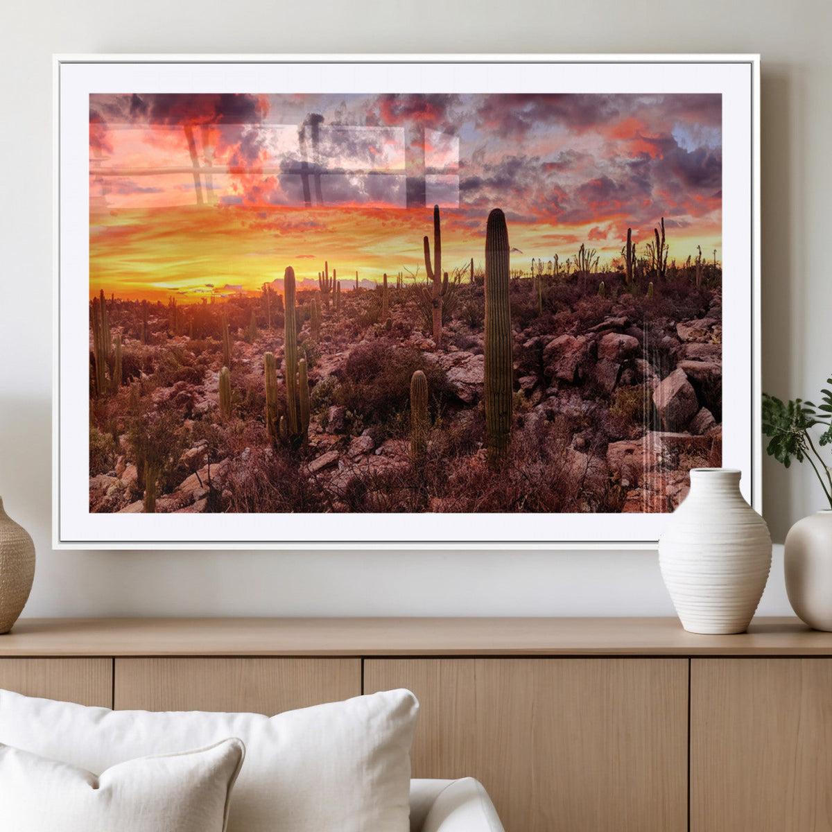 Arizona Desert Print, Western Cowboy Wall Art Print