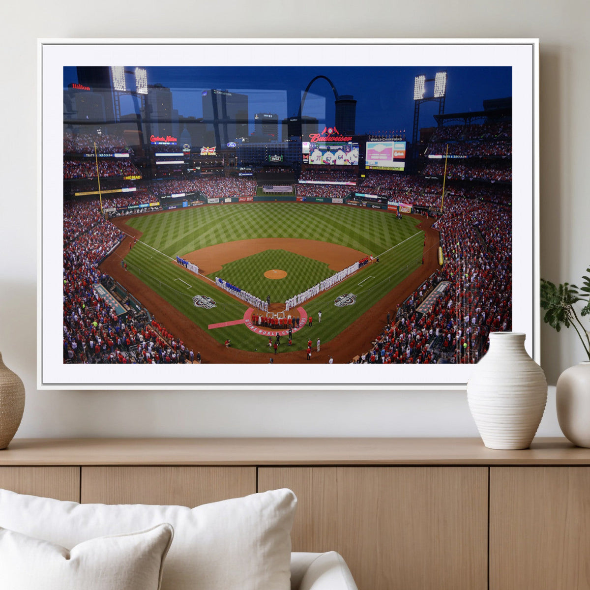 St. Louis Cardinals Baseball Team Print - Busch Stadium Wall