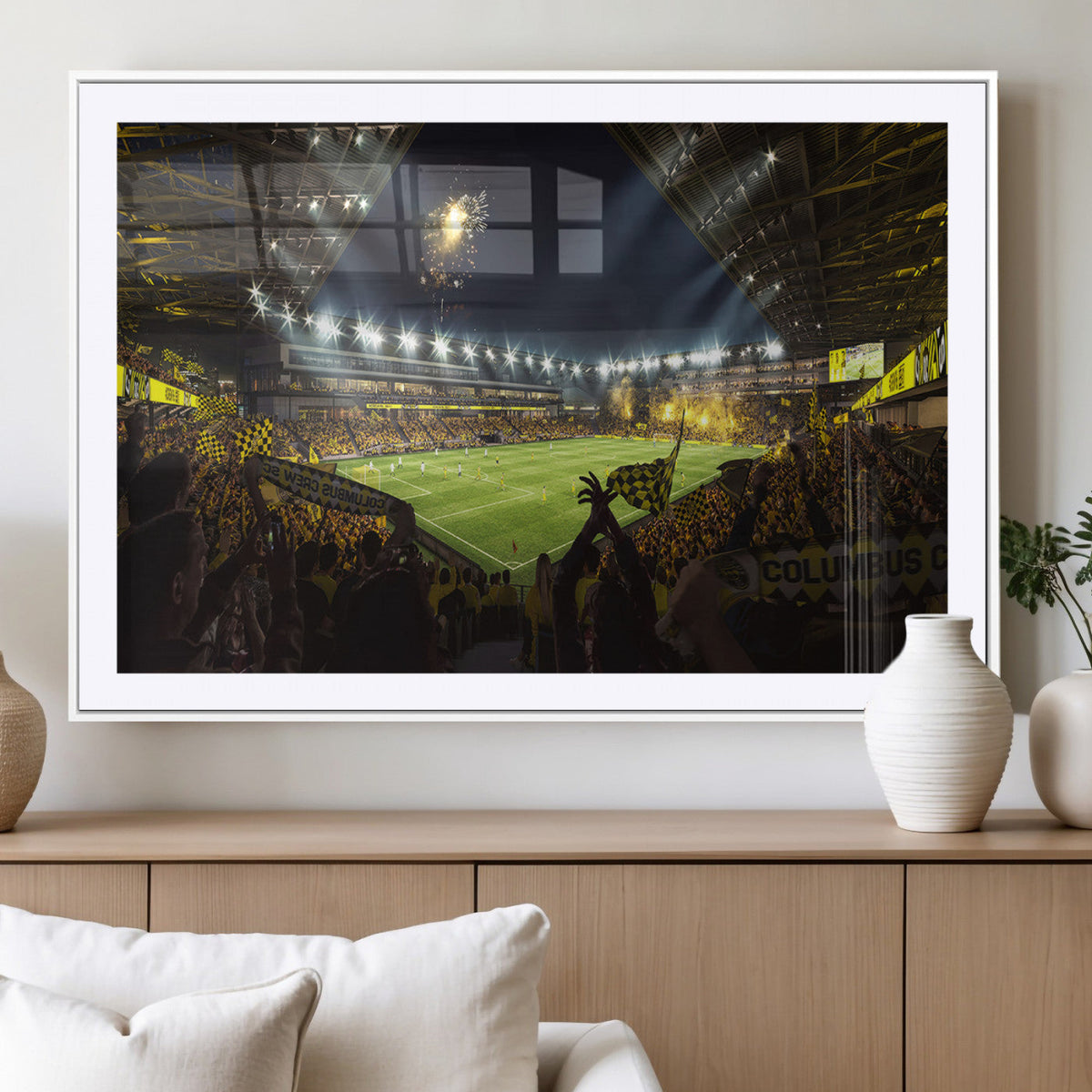 Columbus Crew Soccer Team Print - Columbus Crew Stadium Wall