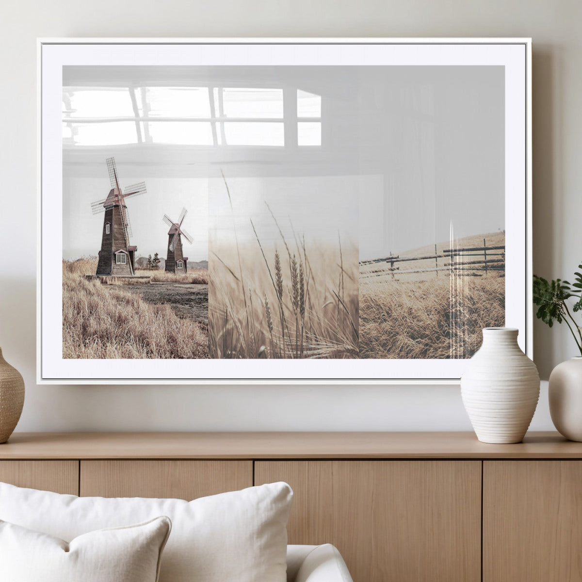 Farm Prints Set, Farmhouse Wall Art Canvas, Country House