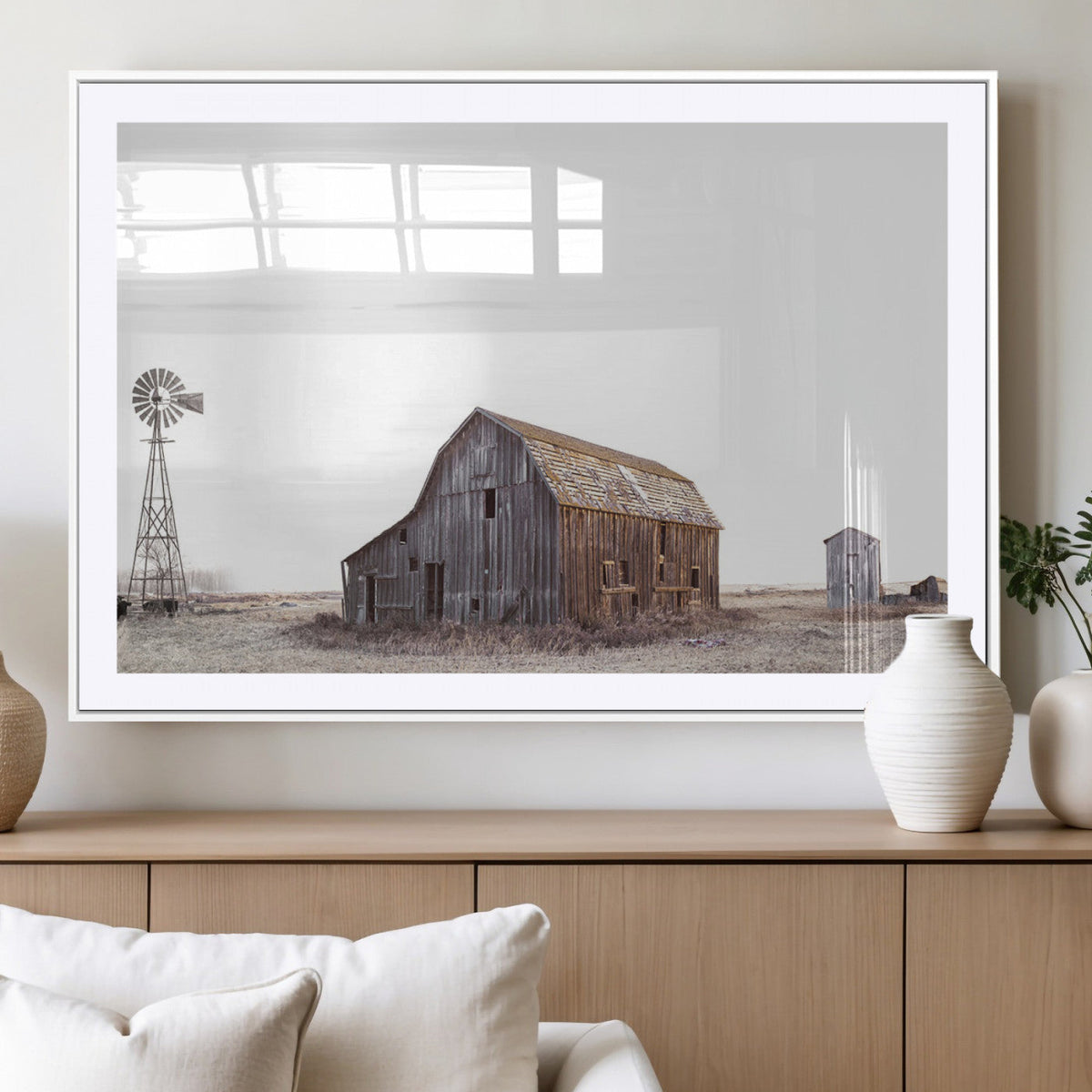 Set of 3 Rustic Farmhouse Wall Art Prints – Country Barn,