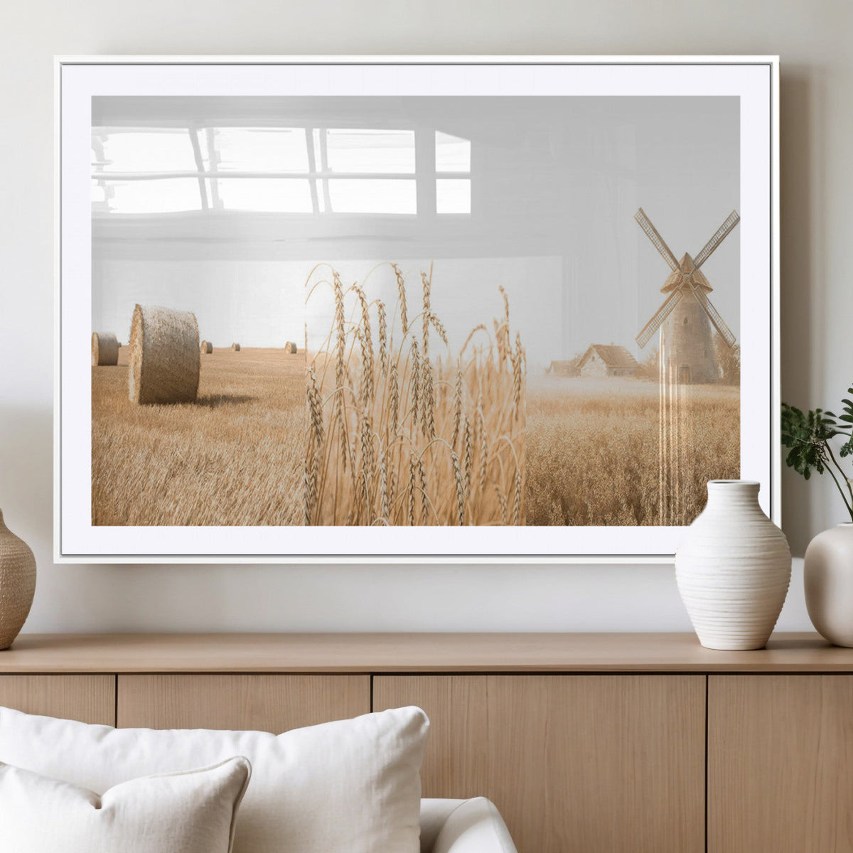 Vintage Farmhouse Triptych Wall Art – Giclée Canvas