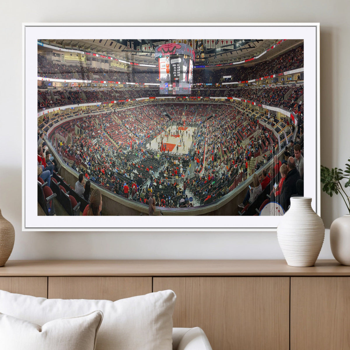 United Center Chicago Bulls Stadium Wall Art Canvas Print