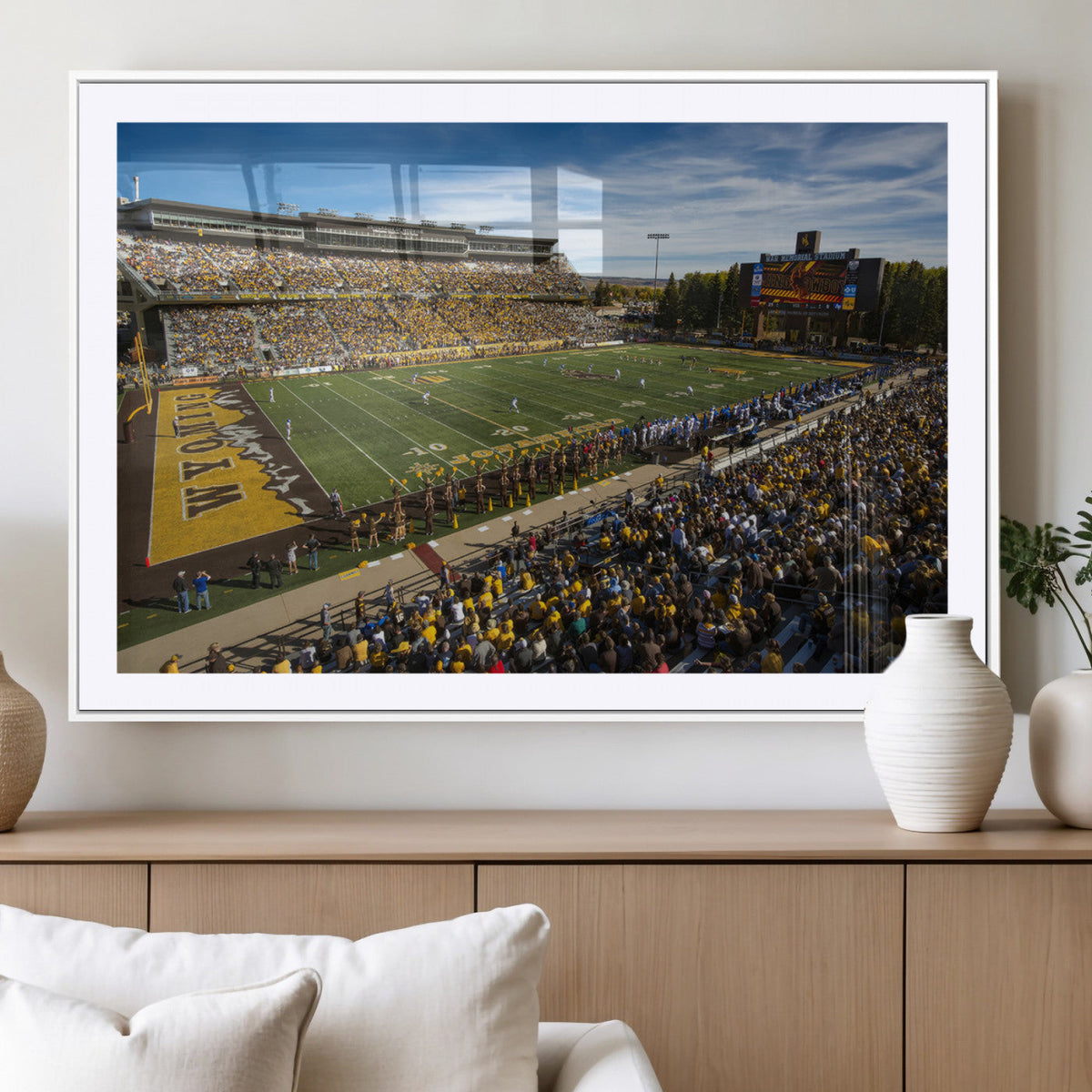 University of Wyoming Cowboys Football Team Print - Laramie