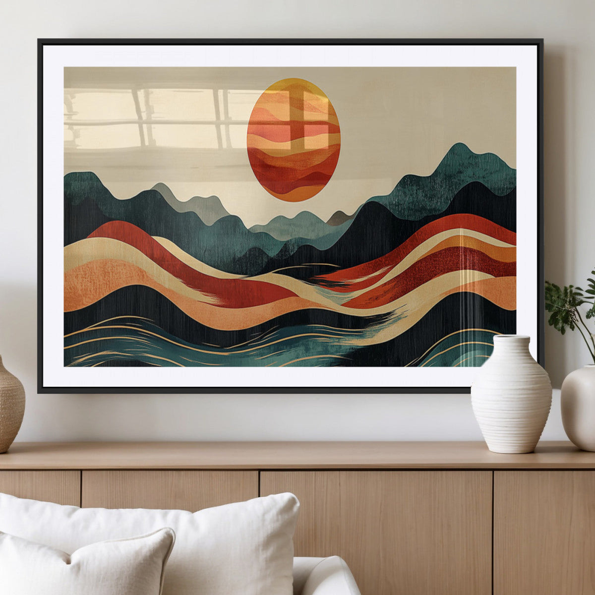 Mountain Triptych Wall Art Canvas Print – Western Nature