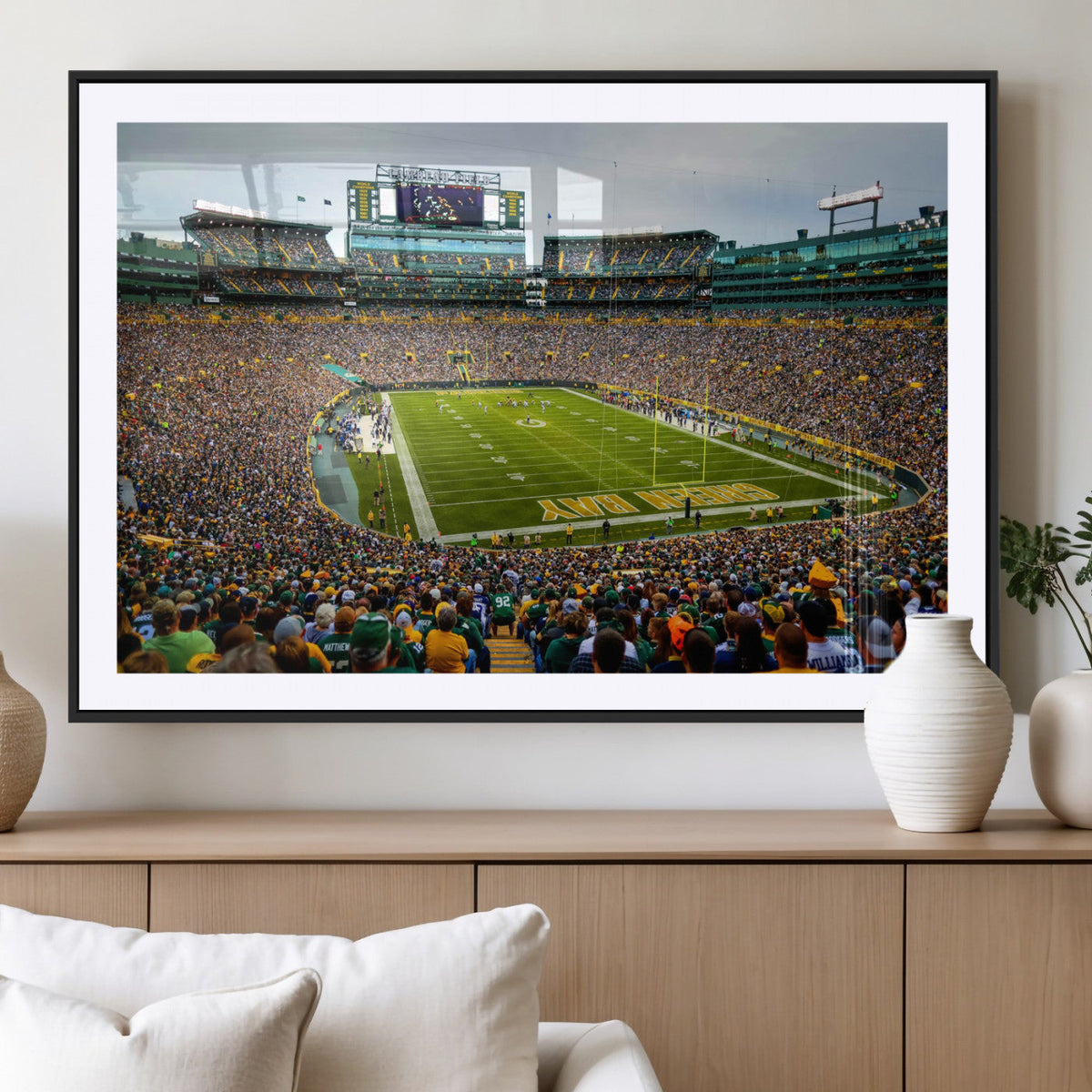 Green Bay Packers Lambeau Field Stadium Wall Art Canvas