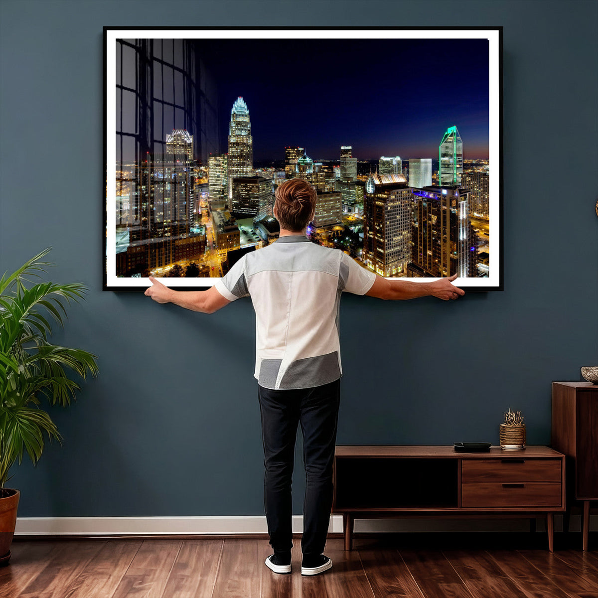 Atlanta Skyline Wall Art Canvas Print – Modern Cityscape