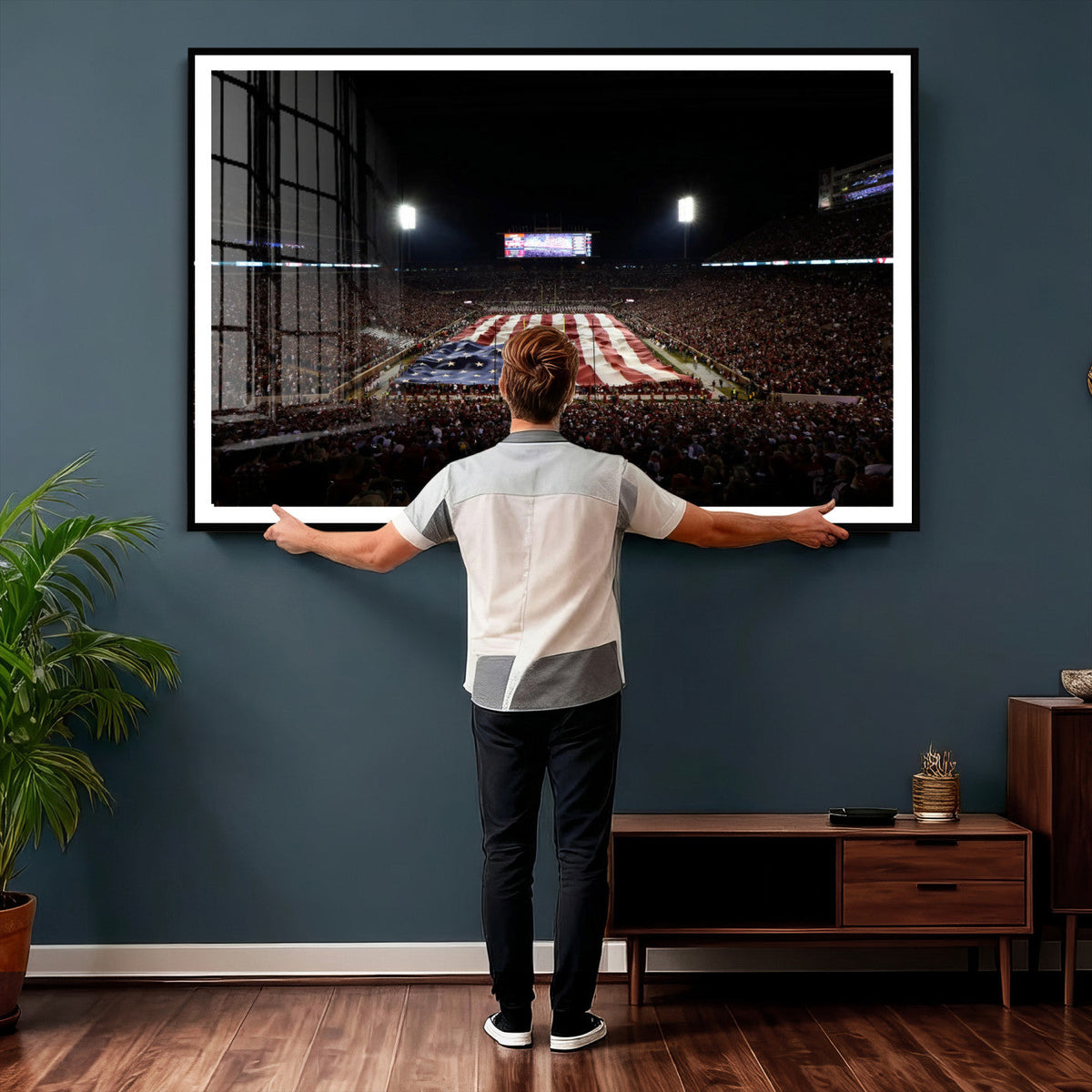 Oklahoma Memorial Stadium Wall Art Canvas Print – Oklahoma