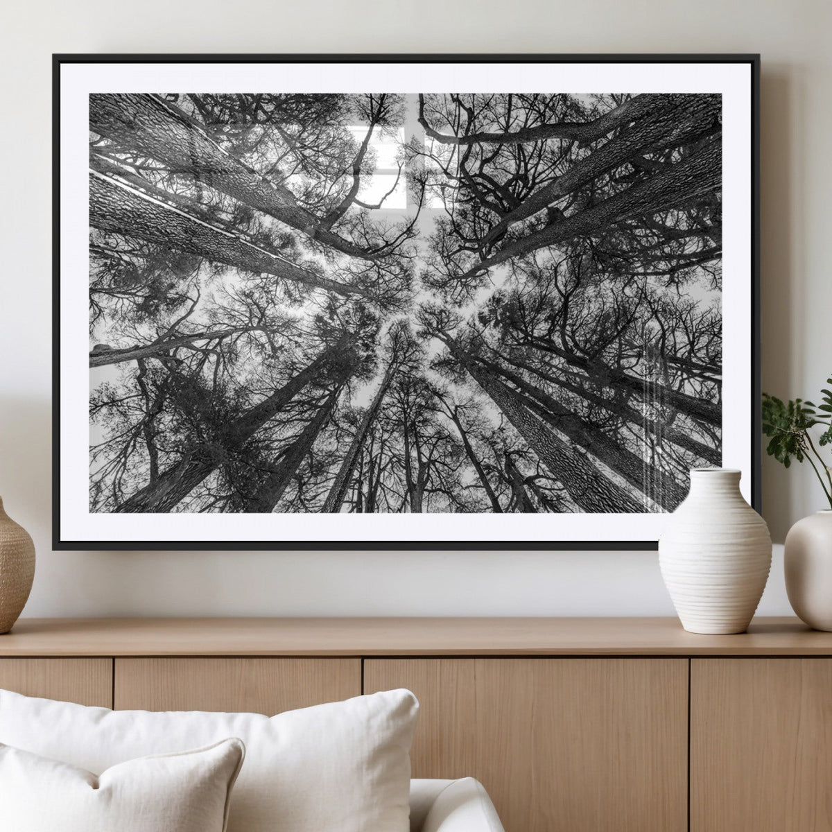 Trees Contemporary Art Canvas Print