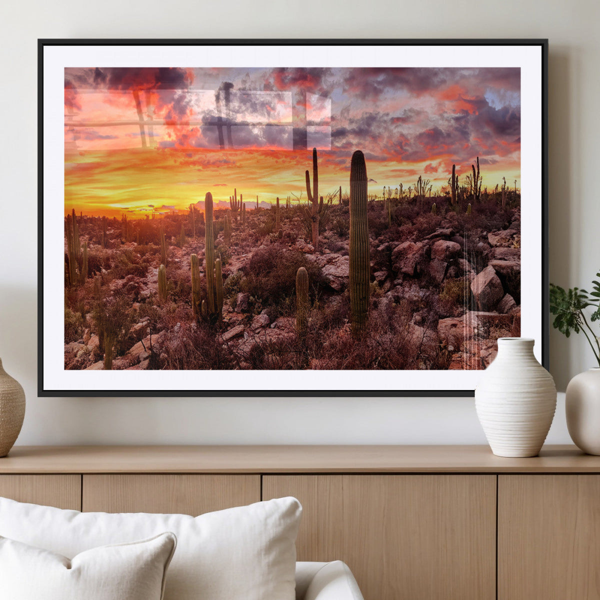 Arizona Desert Print, Western Cowboy Wall Art Print