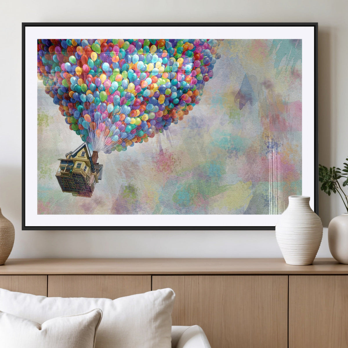 Up Pixar Poster, Look Up Pixar Wall Art, Up Pixar Canvas,