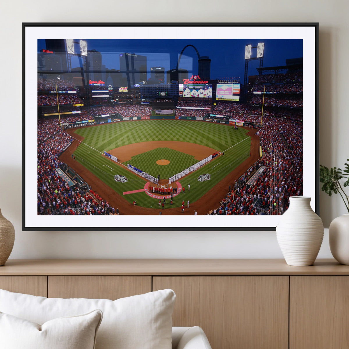 St. Louis Cardinals Baseball Team Print - Busch Stadium Wall