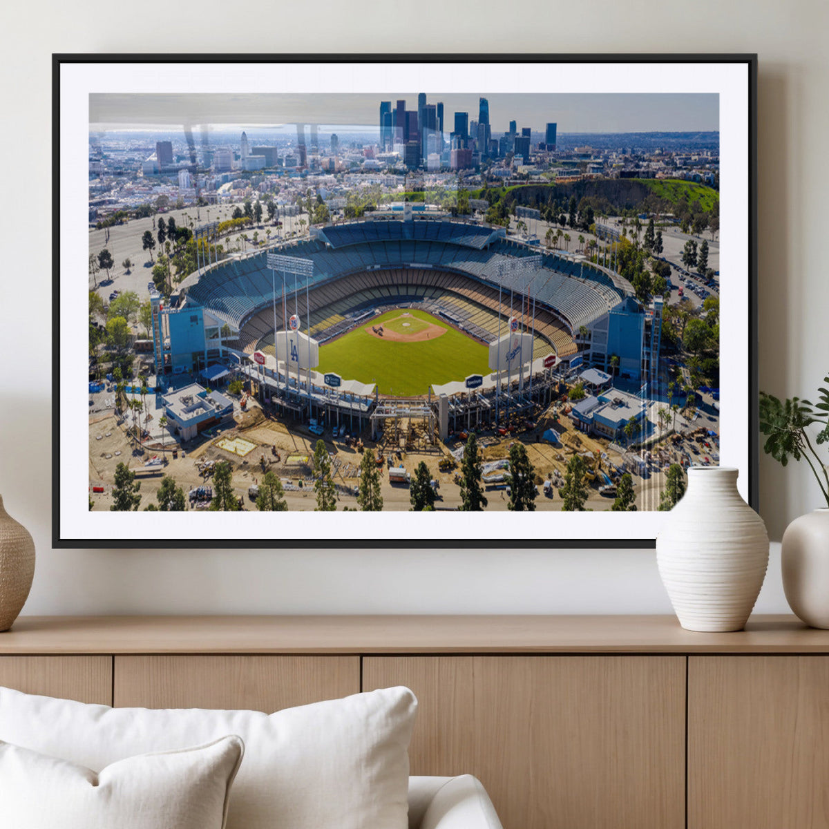 Los Angeles Dodgers Dodger Stadium Wall Art Canvas Print -