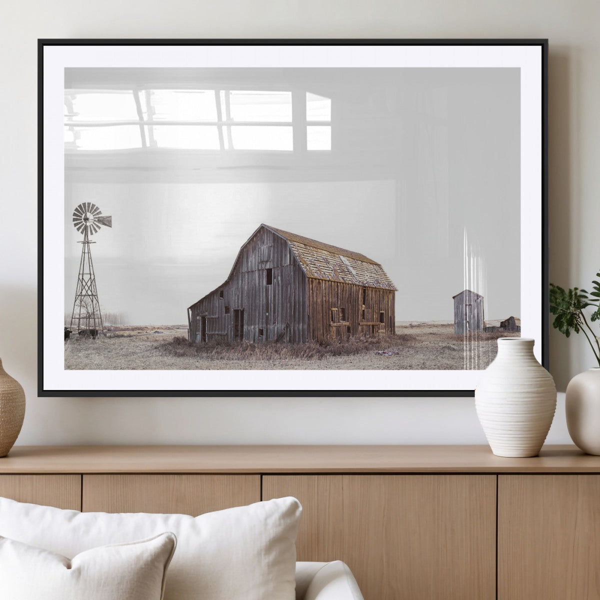 Set of 3 Rustic Farmhouse Wall Art Prints – Country Barn,