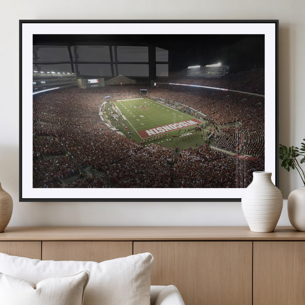 Wisconsin Badgers Football Team Print - Madison Camp Randall