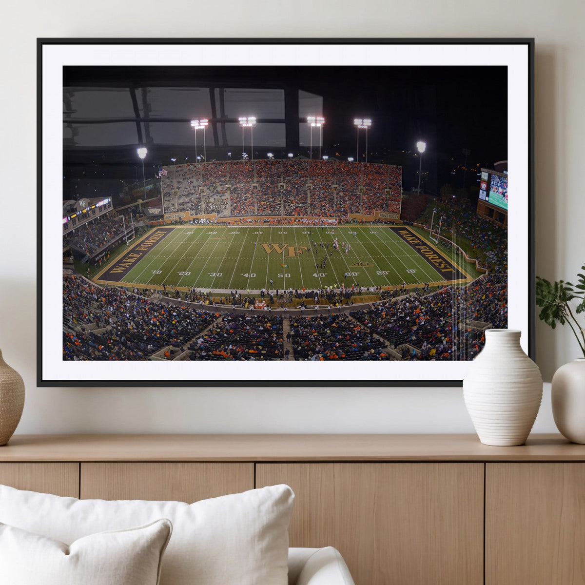 Demon Deacons Print Canvas, Football Team Print -