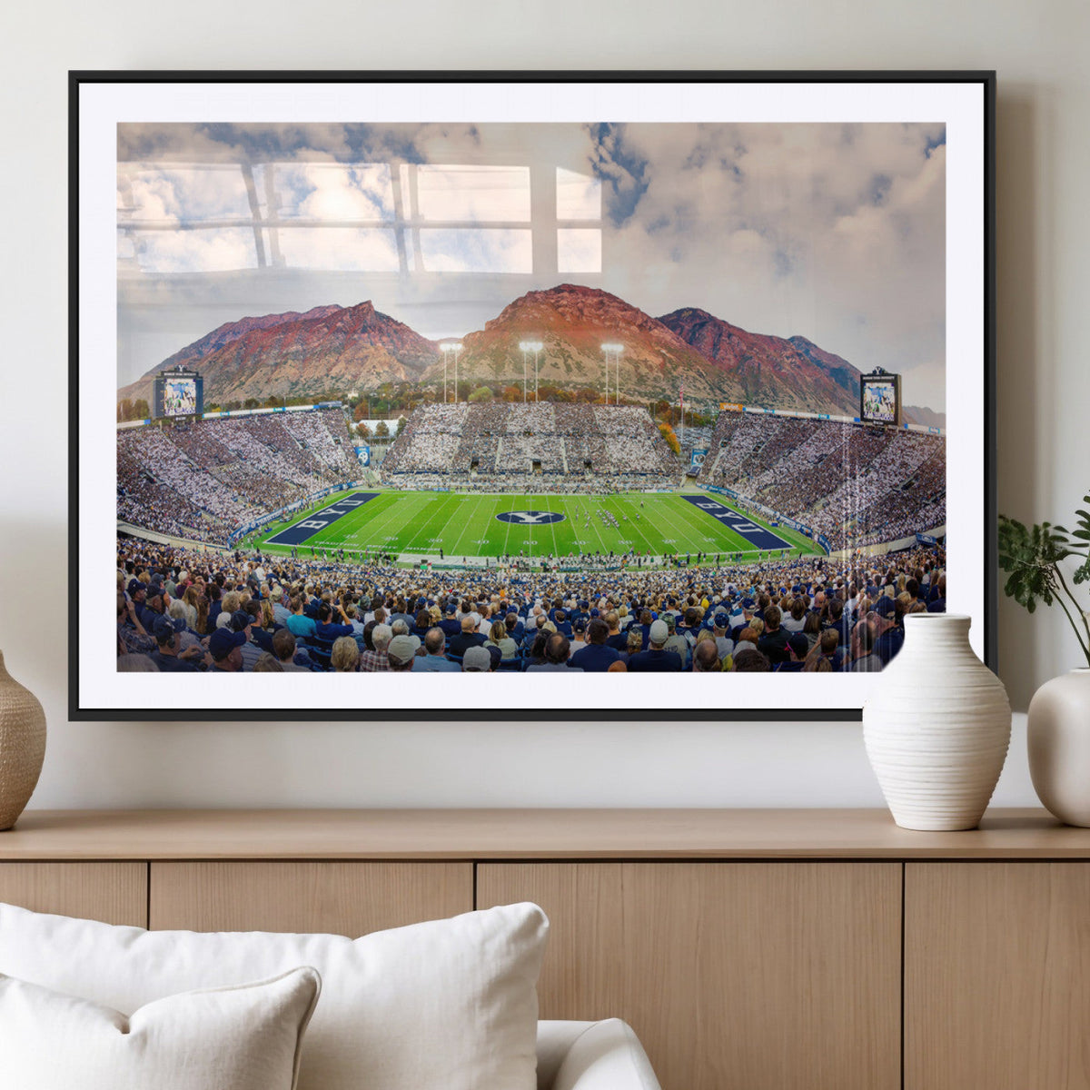 Brigham Young University Cougars Football Team Print - Provo