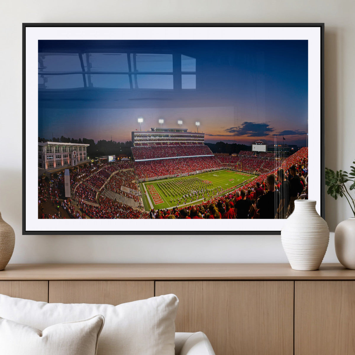 Wolfpack Football Team Wall Art Print - Raleigh