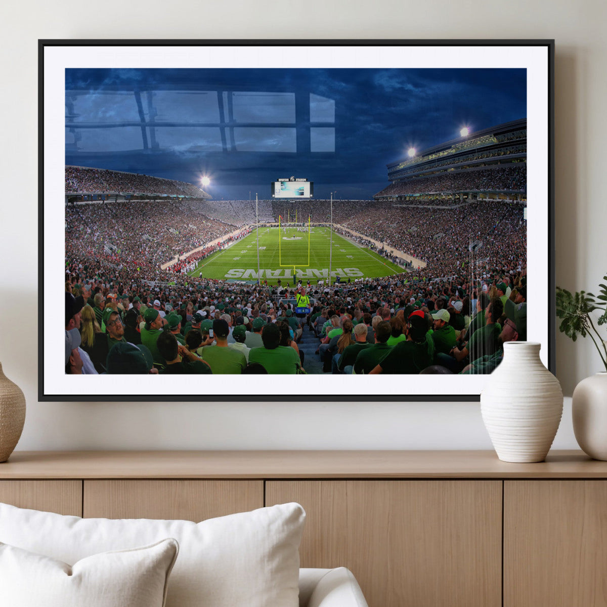 Michigan State Spartans Football Team Print - East Lansing