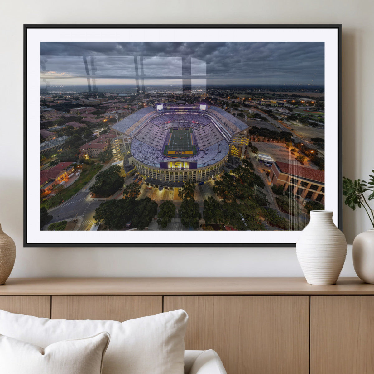 The Louisiana State University Tigers Football Team Print -