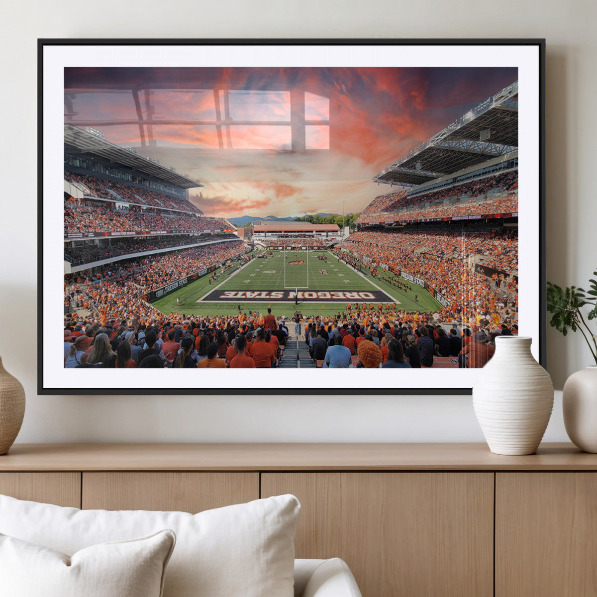 Oregon State Beavers Football Team Print - Corvallis Reser