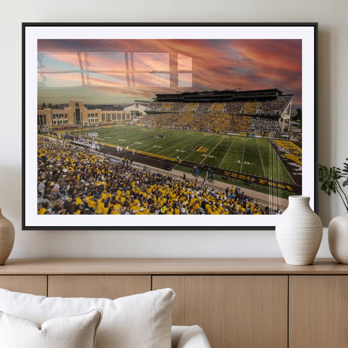 University of Wyoming Cowboys Football Team Print - Laramie