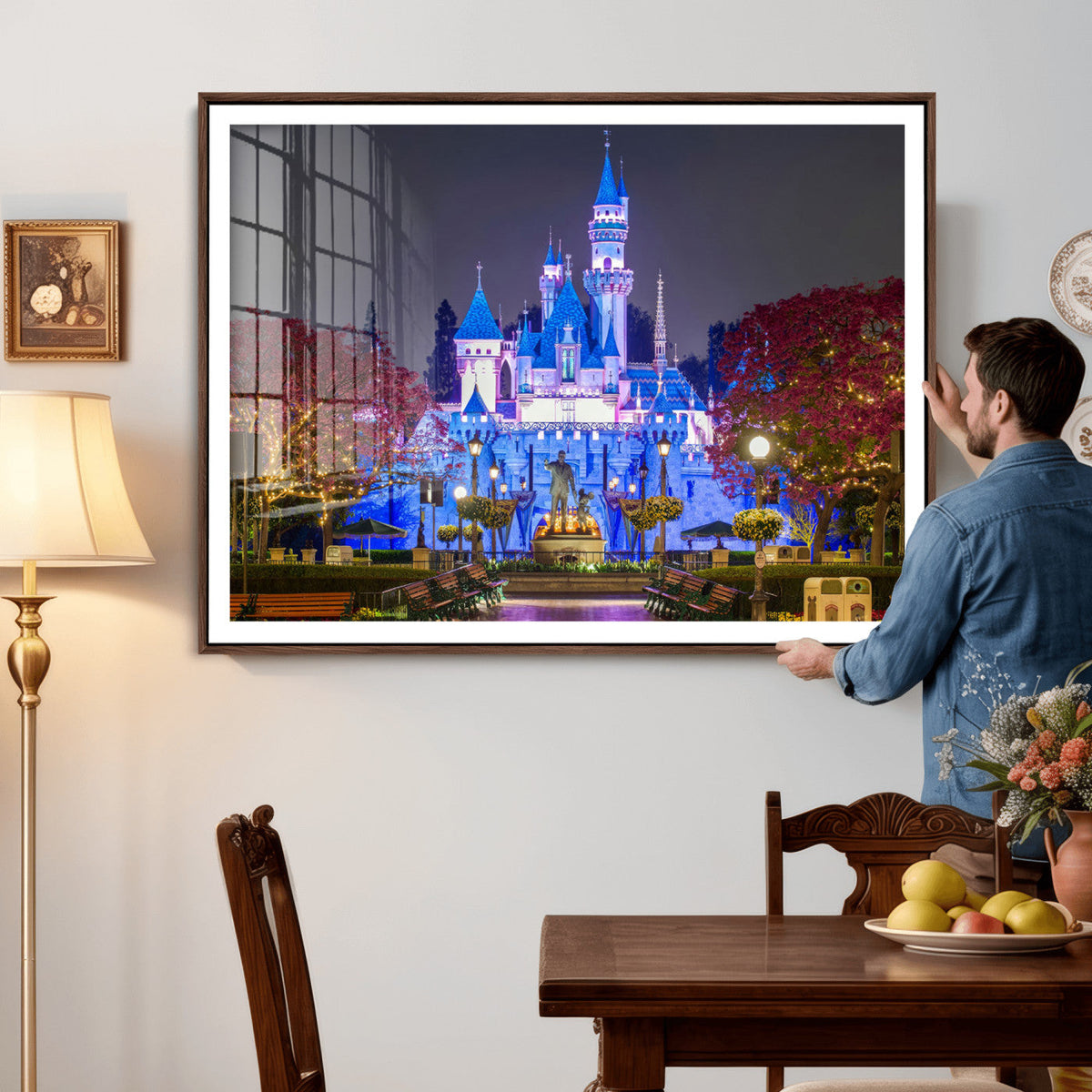 Disney Castle Wall Art Canvas Print – Magical Fairytale