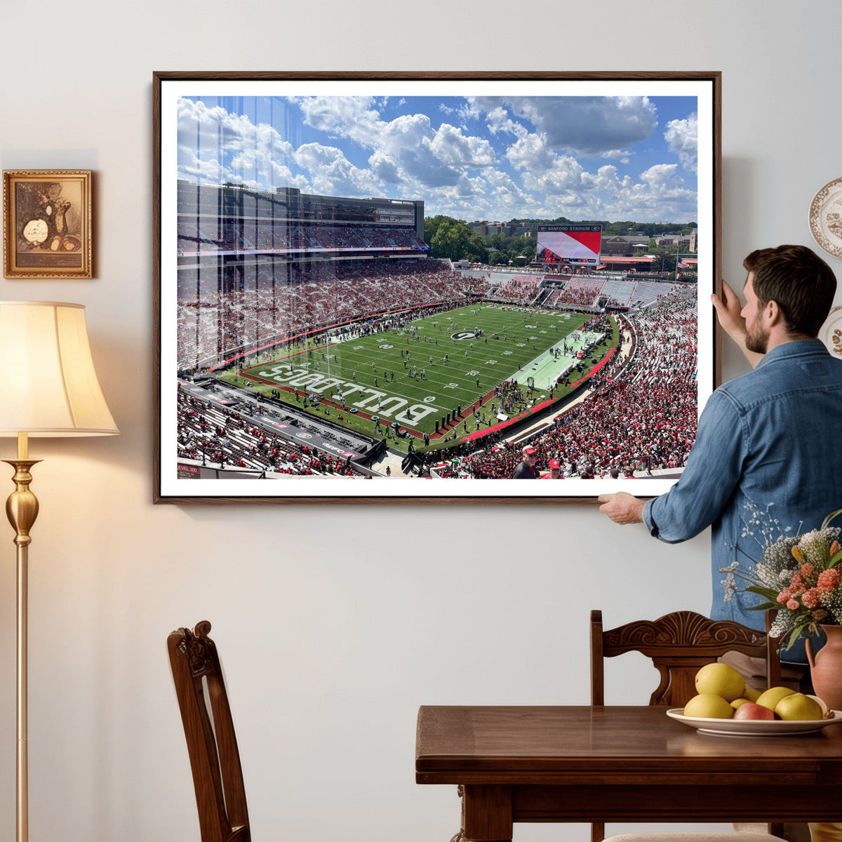 Georgia Bulldogs Stadium Wall Art Canvas Print, Sanford
