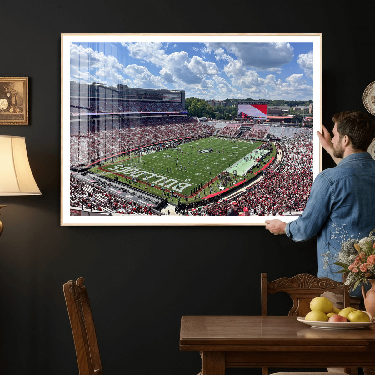 Georgia Bulldogs Stadium Wall Art Canvas Print, Sanford