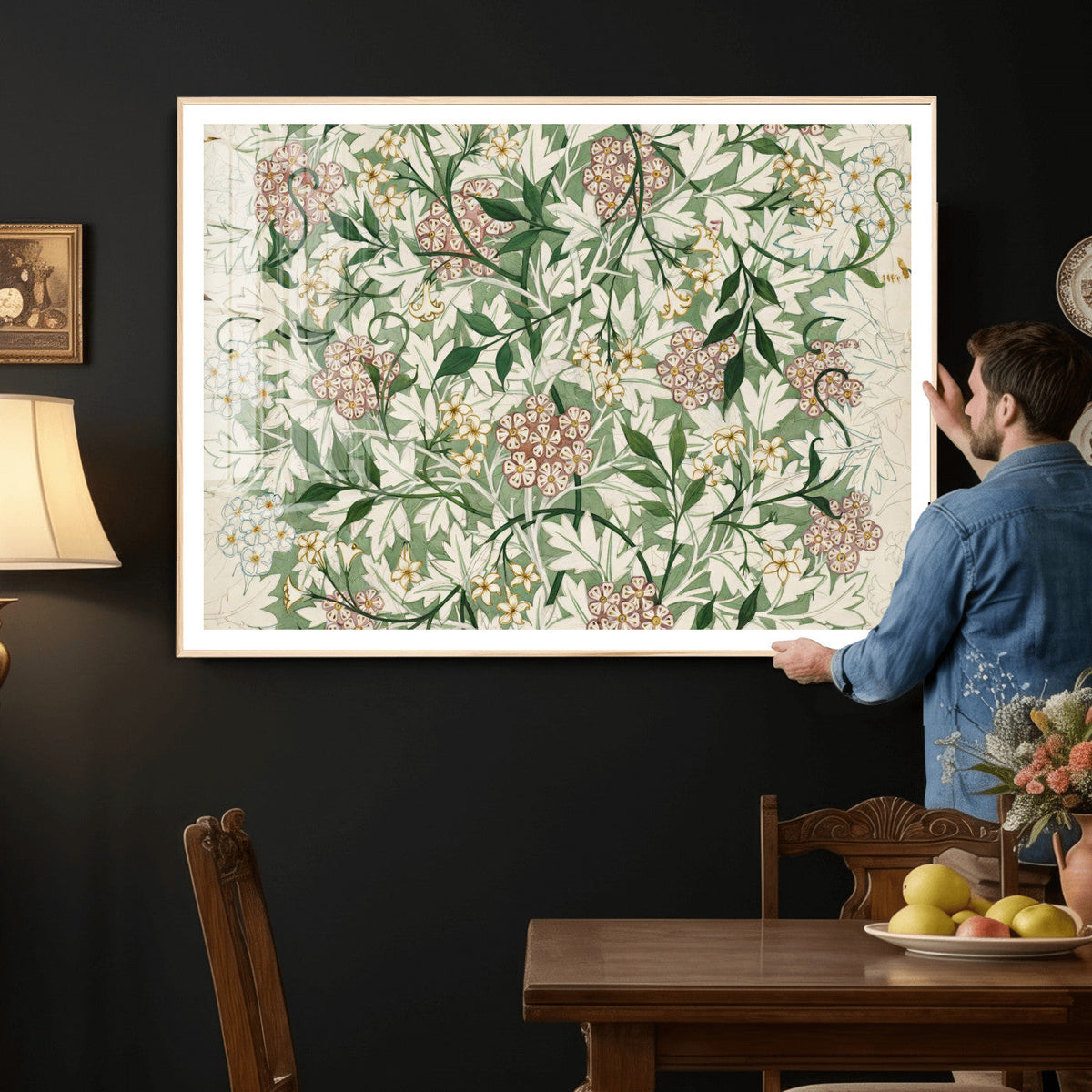 William Morris Jasmine 1872 Canvas Wall Art — Arts and