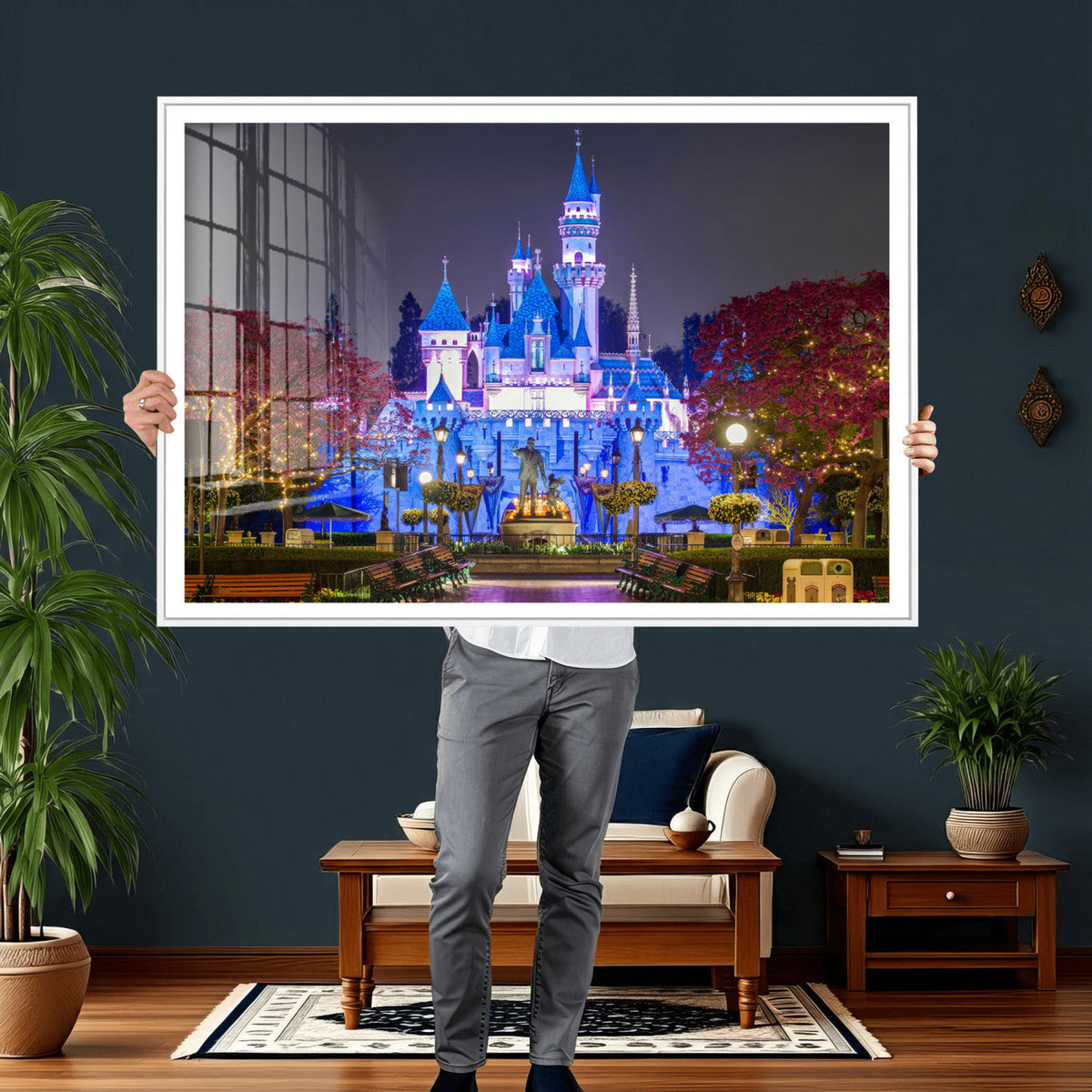 Disney Castle Wall Art Canvas Print – Magical Fairytale